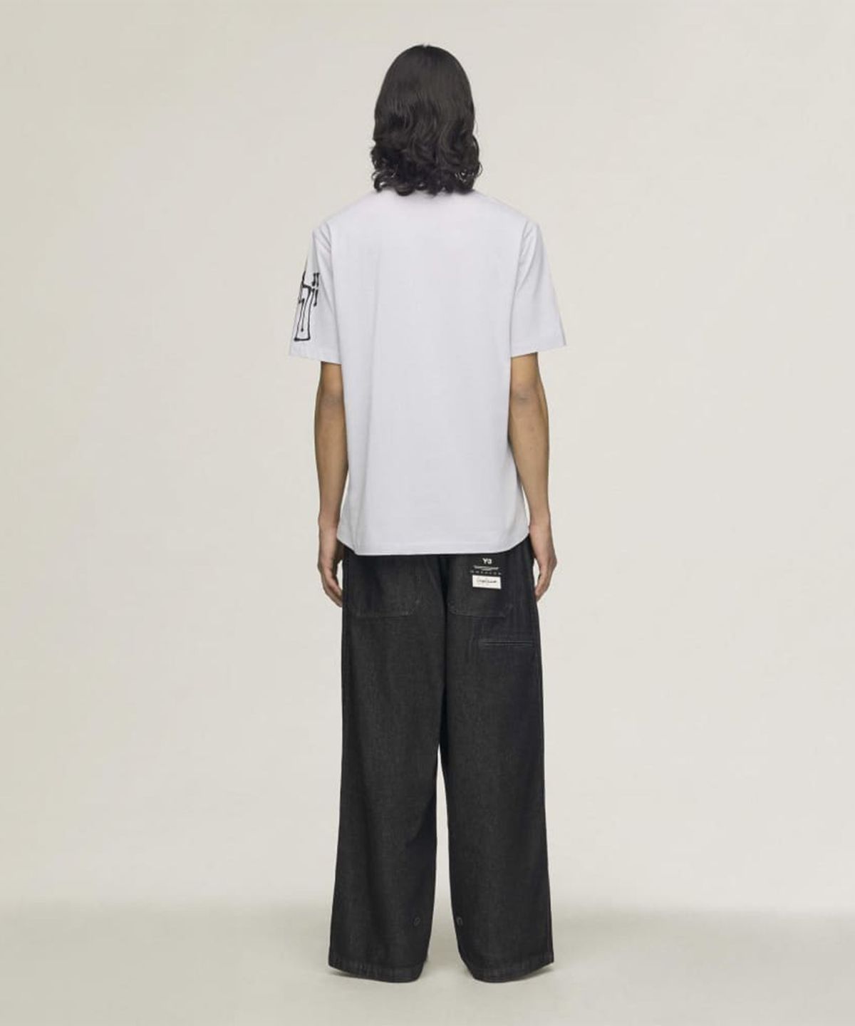 와이쓰리(Y-3) (U) 치토 시티 GFX 숏 슬리브 티셔츠 라이트 솔리드 그레이 CITY GFX SS TEE LGH SOLID GREY
