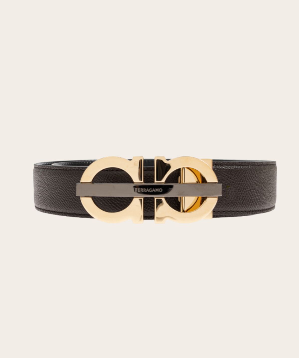 셀러리아 디파르마(SELLORIA DIPARMA) 페라가모  남성 간치니 어드저스터블 레더 벨트 FERRAGAMO 670632 7884128412