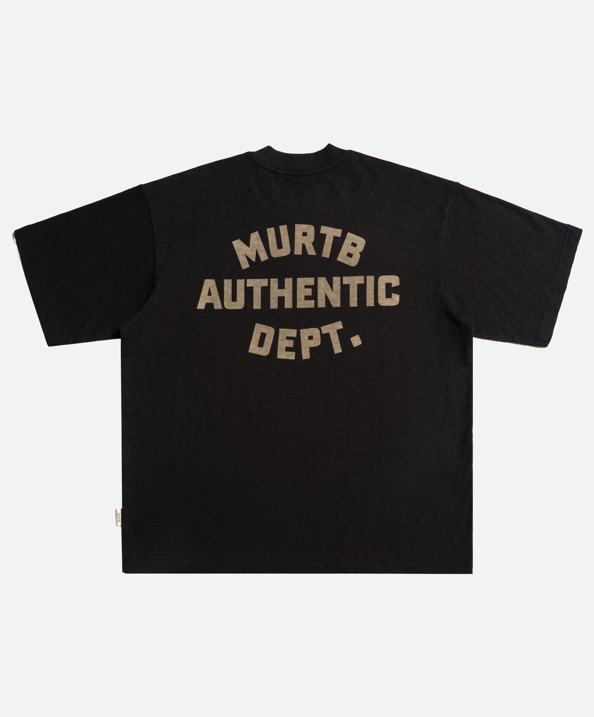 미드업데이트(MIDUPDATE) Authentic Dept Arch Graphic Tee black