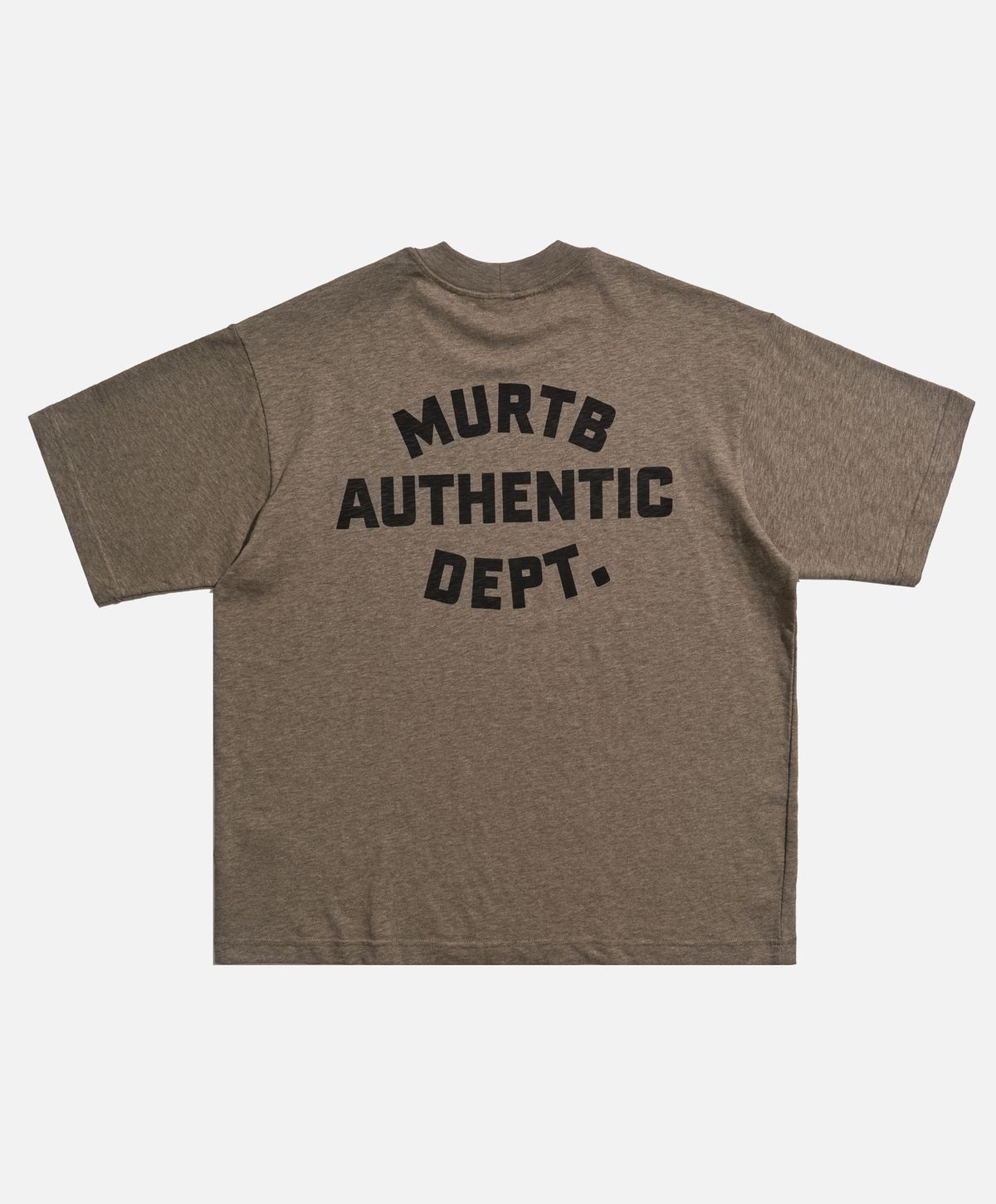 미드업데이트(MIDUPDATE) Authentic Dept Arch Graphic Tee brown