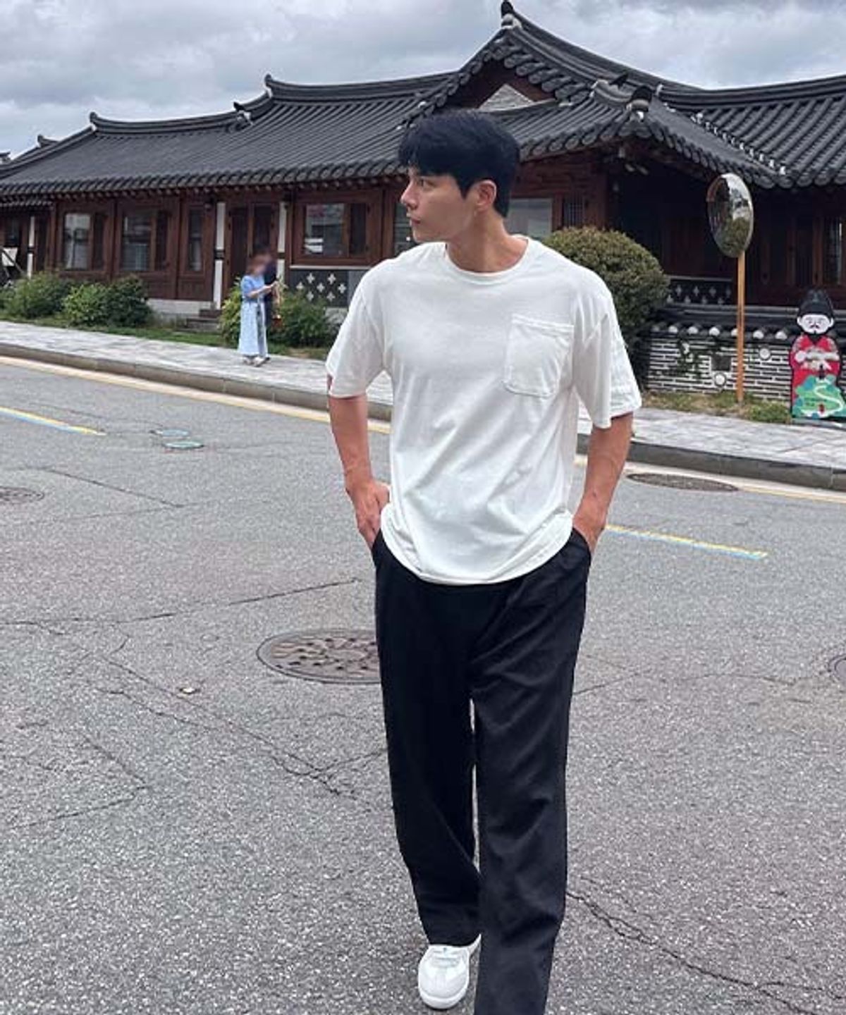 바이모노(BYMONO) [빅사이즈 M-6XL] 모노 PLUS 베이직 포켓 반팔티