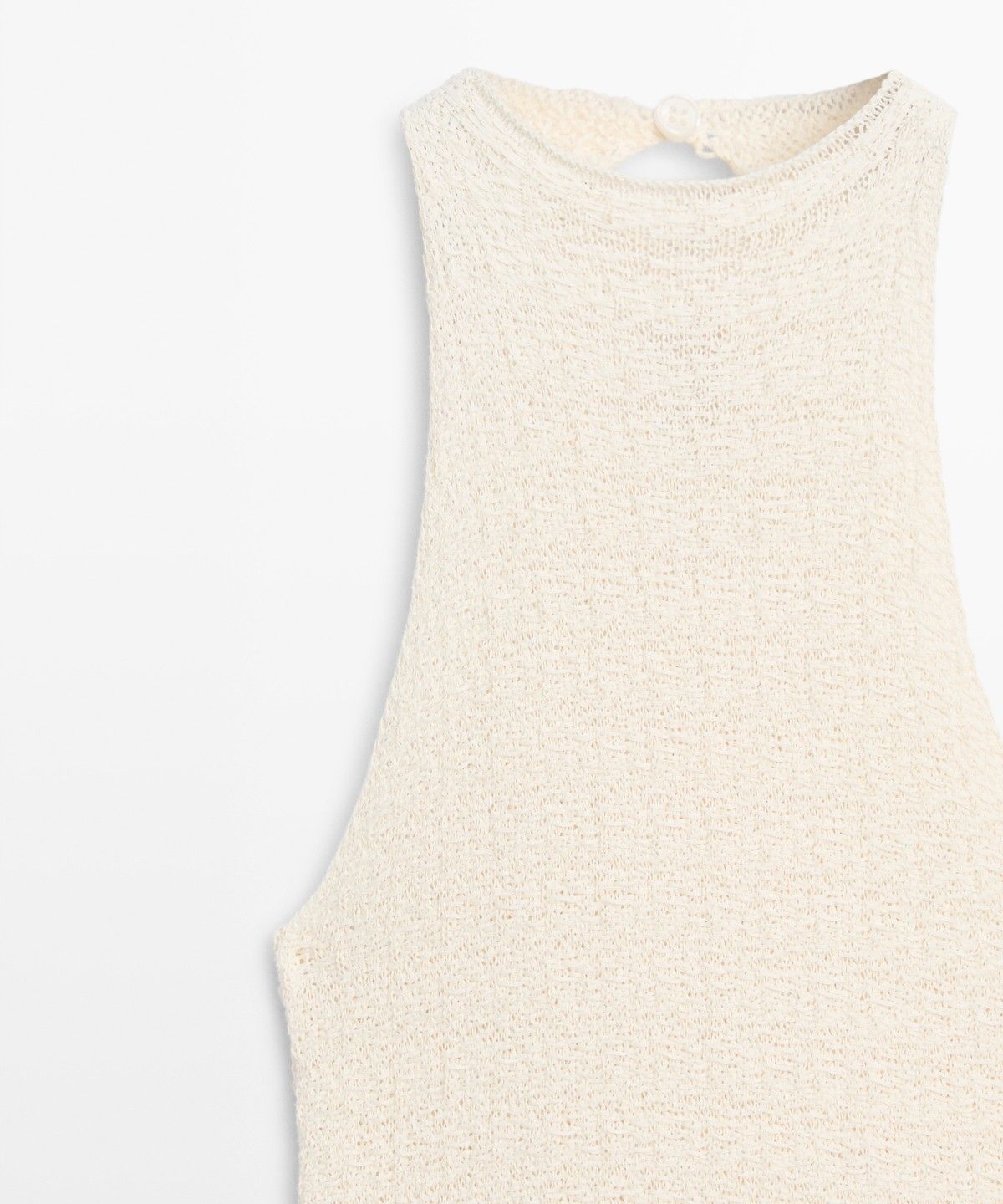 마시모두띠(MASSIMO DUTTI) 홀터넥 콤비 미디 원피스