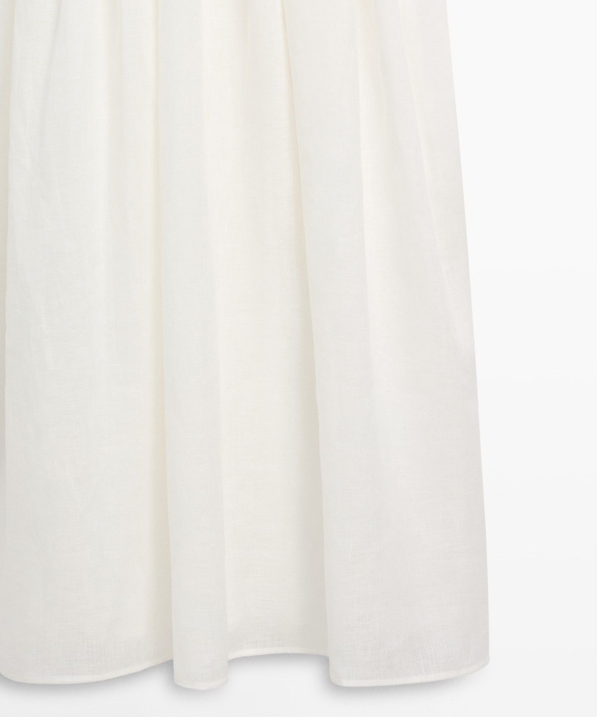 마시모두띠(MASSIMO DUTTI) 홀터넥 콤비 미디 원피스