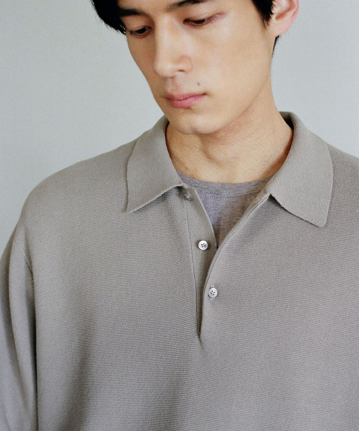 블랭크룸(BLANKROOM) 토렌 폴로 니트_WASHED BEIGE