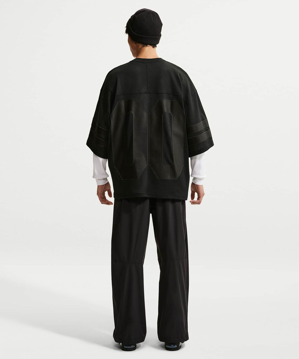 나이키(NIKE) 스포츠웨어 오버사이즈 저지 M - 블랙:아이스 실버:다크 스모크 그레이 / IQ5907-010