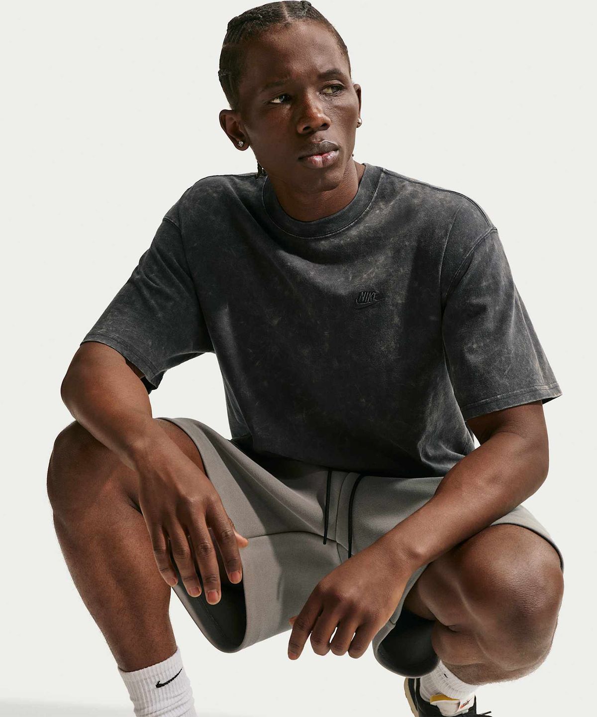 나이키(NIKE) 스포츠웨어 빈티지 워시드 티셔츠 M - 앤트러사이트 / IR4529-060