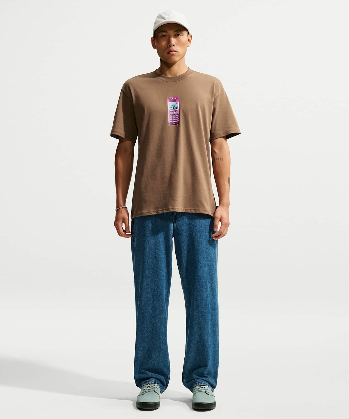 나이키(NIKE) SB 스케이트보딩 티셔츠 M - 모스우드 브라운 / IM4425-235
