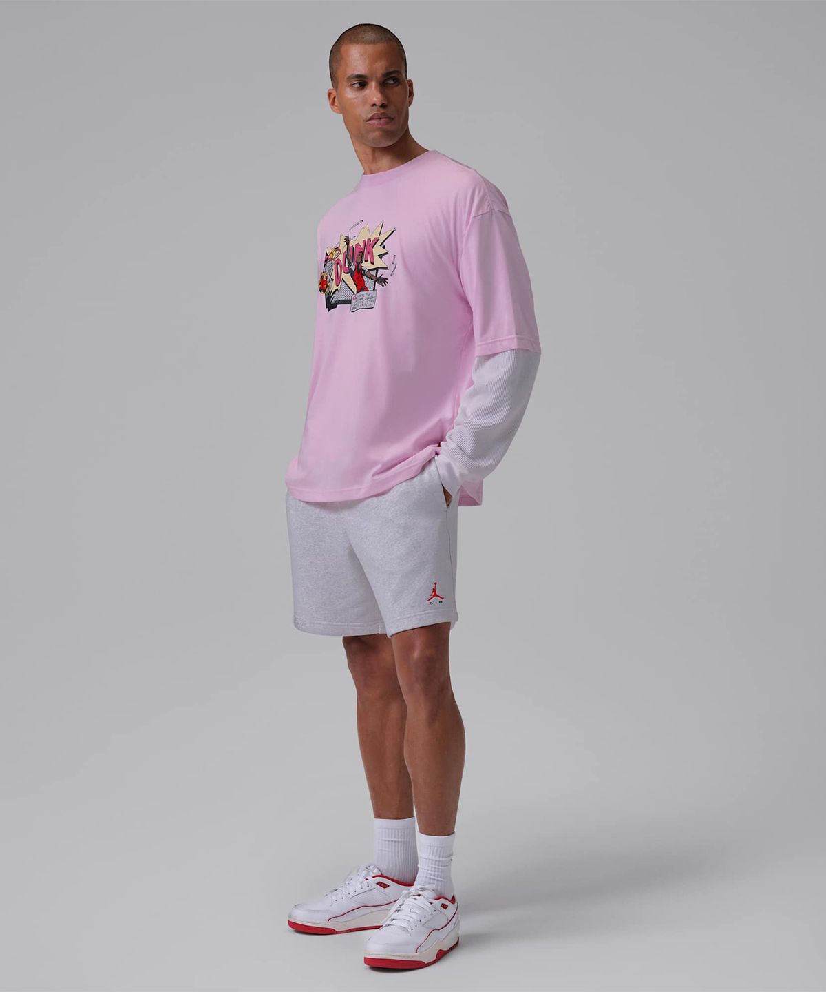 나이키(NIKE) 조던 브루클린 티셔츠 M - 핑크 폼 / IV5198-663