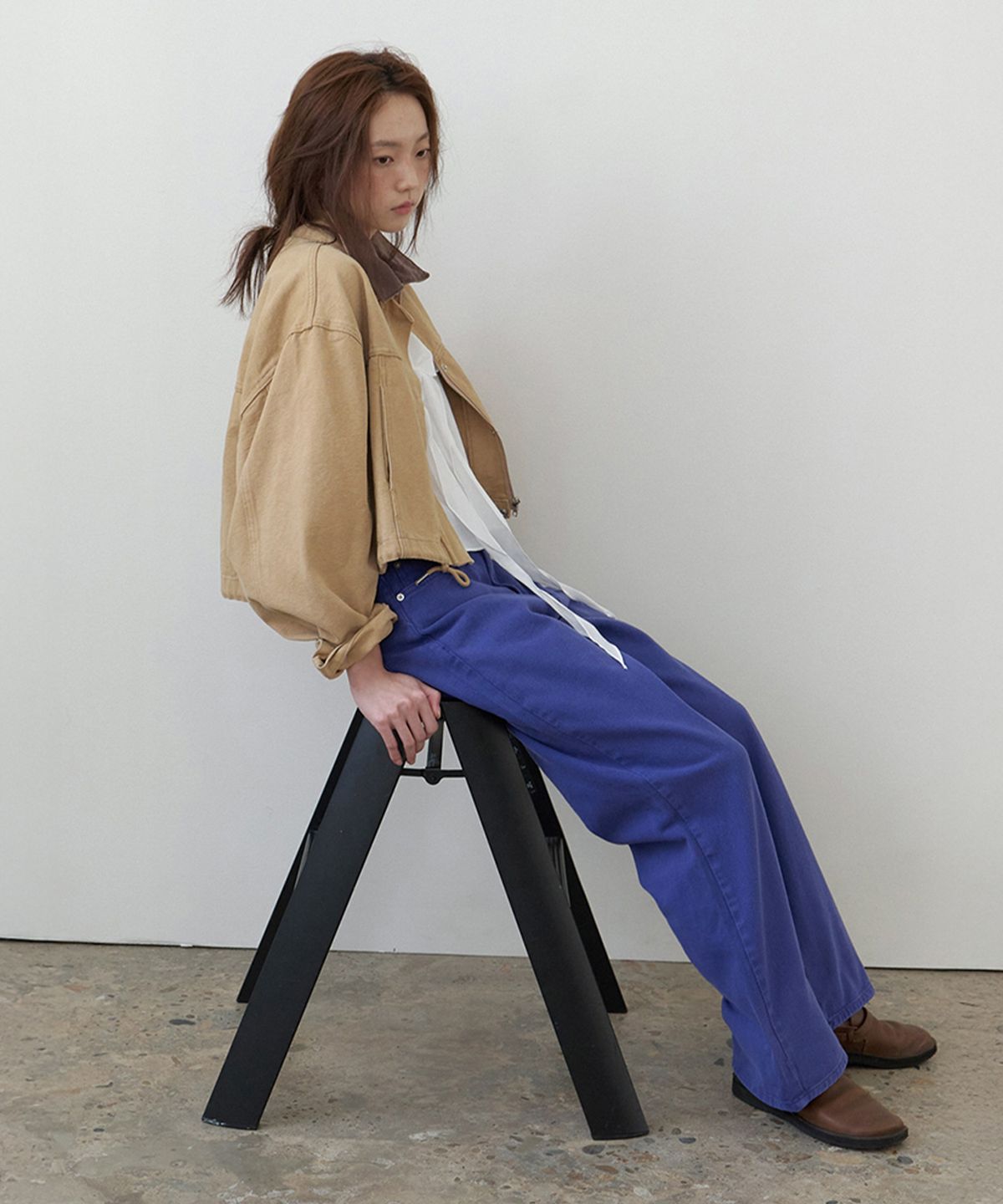 뮈르뮈르(MURMURE) 세른 릴렉스핏 다잉 워싱 팬츠_Cerne Pants