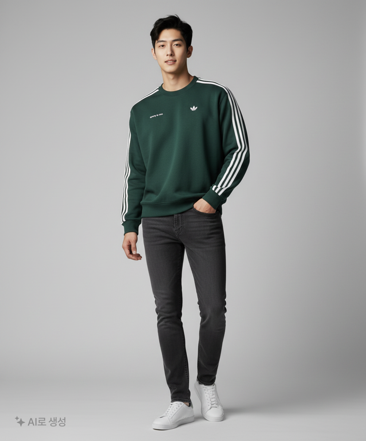 아디다스(ADIDAS) 아디다스 x Sporty & Rich 스웨트셔츠 JN5320 S