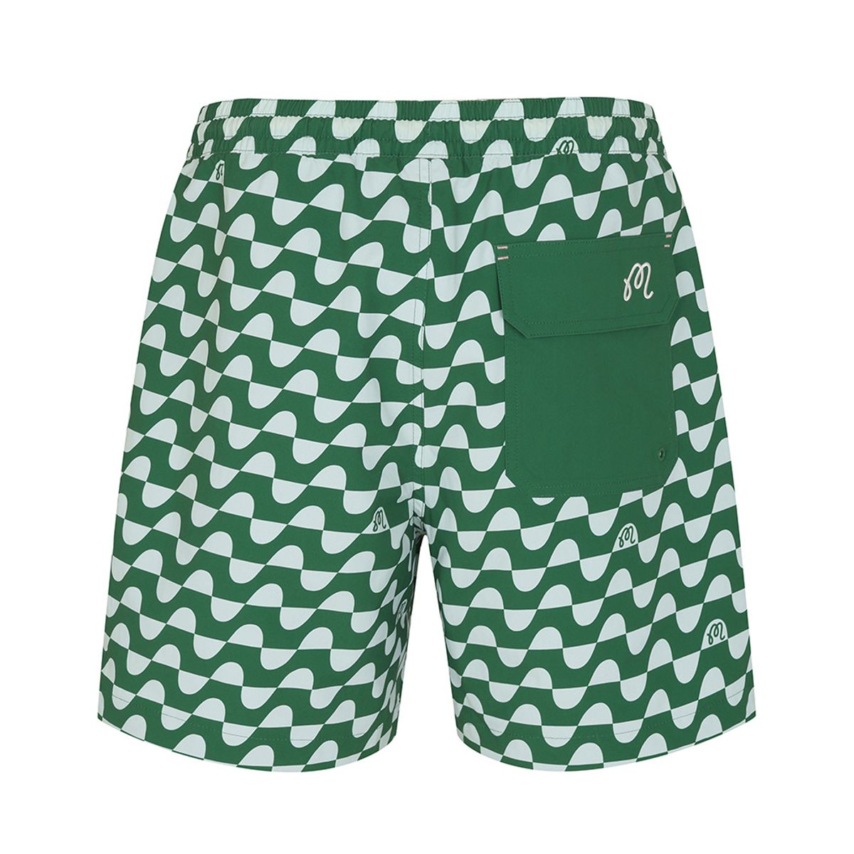 말본 골프(MALBON GOLF) 올 오버 패턴 프린트 보드 숏 GREEN (MAN)