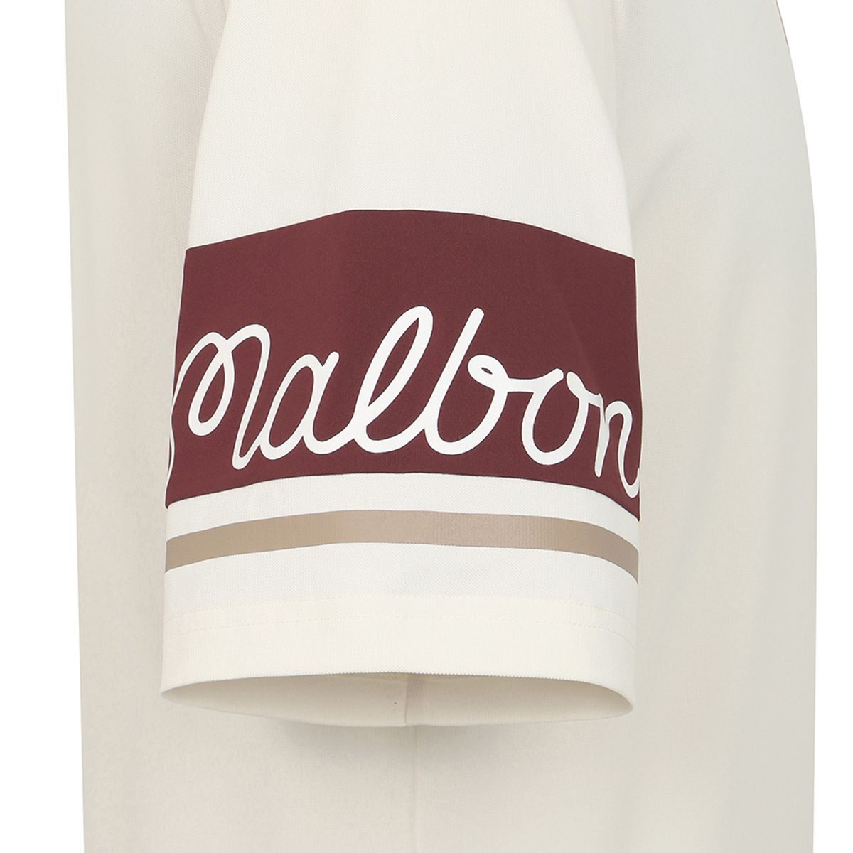 말본 골프(MALBON GOLF) 소매 배색 라글란 폴로 티셔츠 CREAM (MAN)