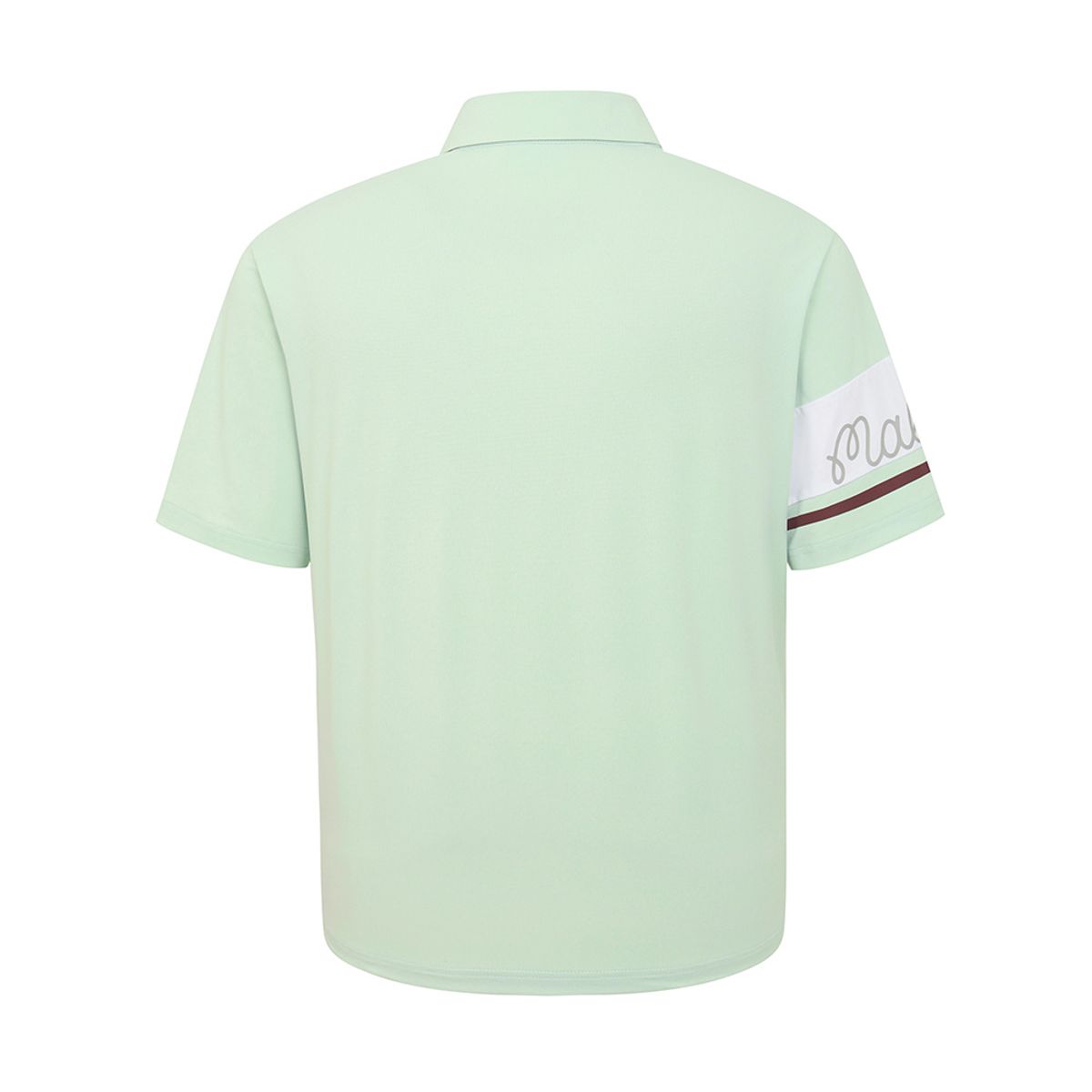 말본 골프(MALBON GOLF) 소매 배색 라글란 폴로 티셔츠 LIGHT MINT (MAN)