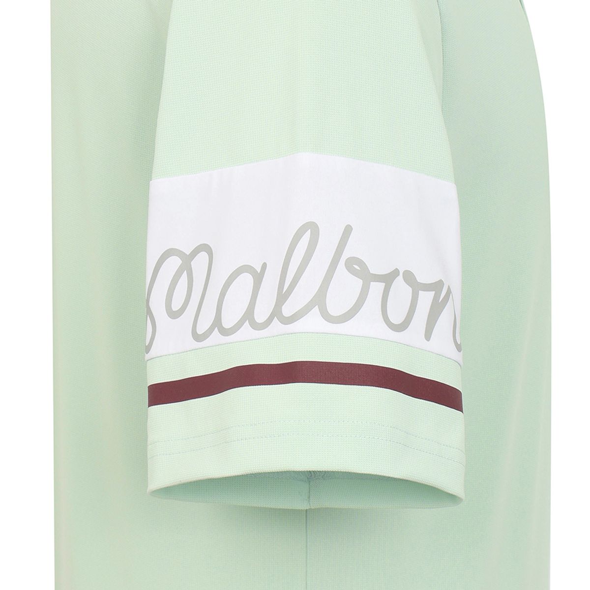 말본 골프(MALBON GOLF) 소매 배색 라글란 폴로 티셔츠 LIGHT MINT (MAN)