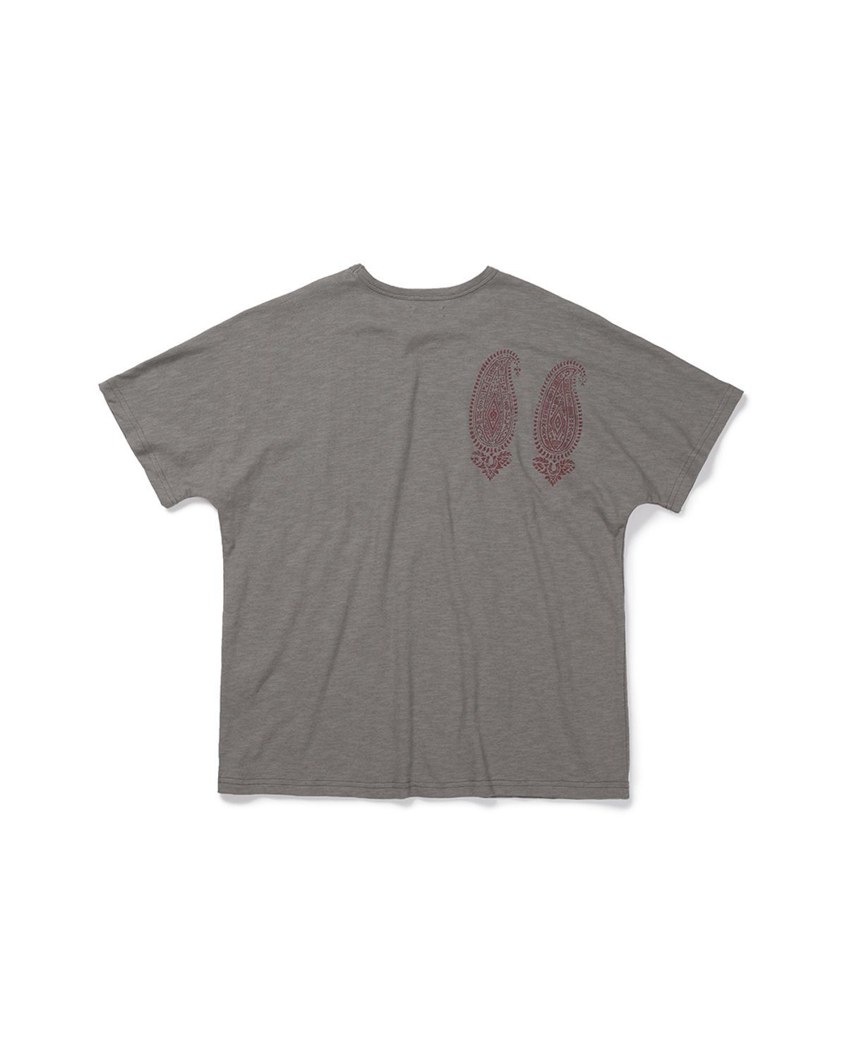 카락터(KARACTOR) Boteh half T-shirts / Mud gray