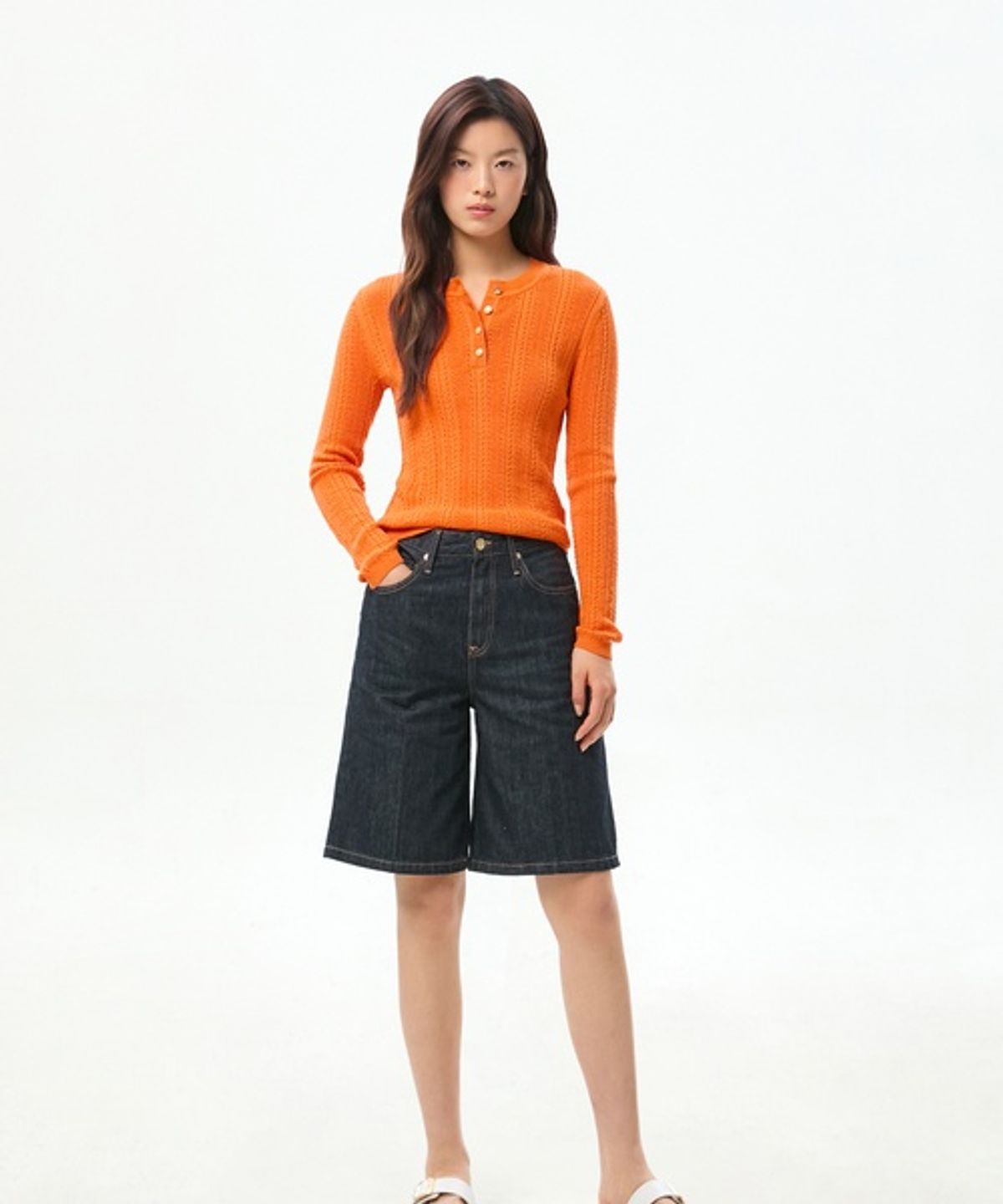 타미힐피거(TOMMY HILFIGER) 포인텔 헨리넥 스웨터