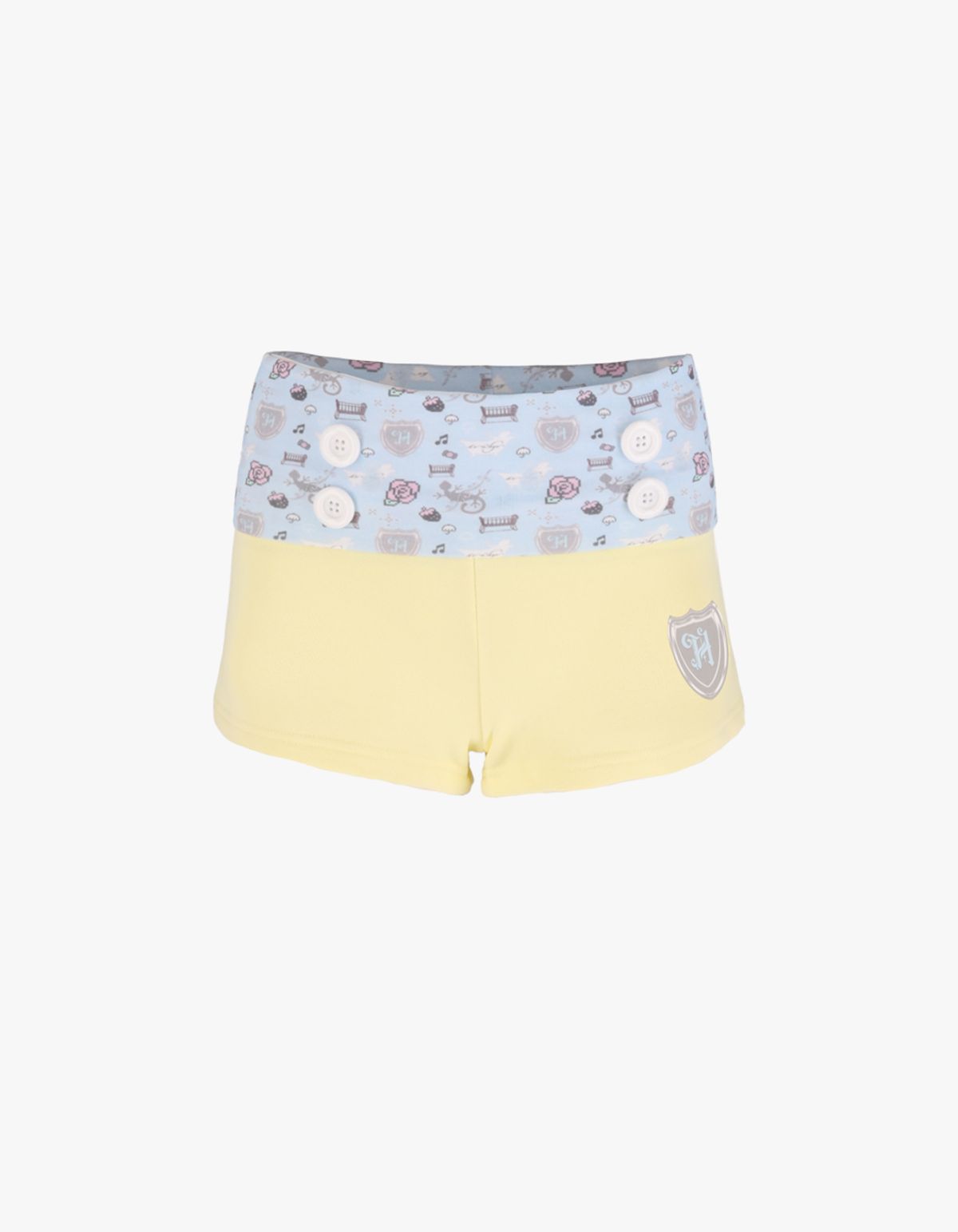 혼쿄(HONKYO) Dream-like Button Layered Shorts