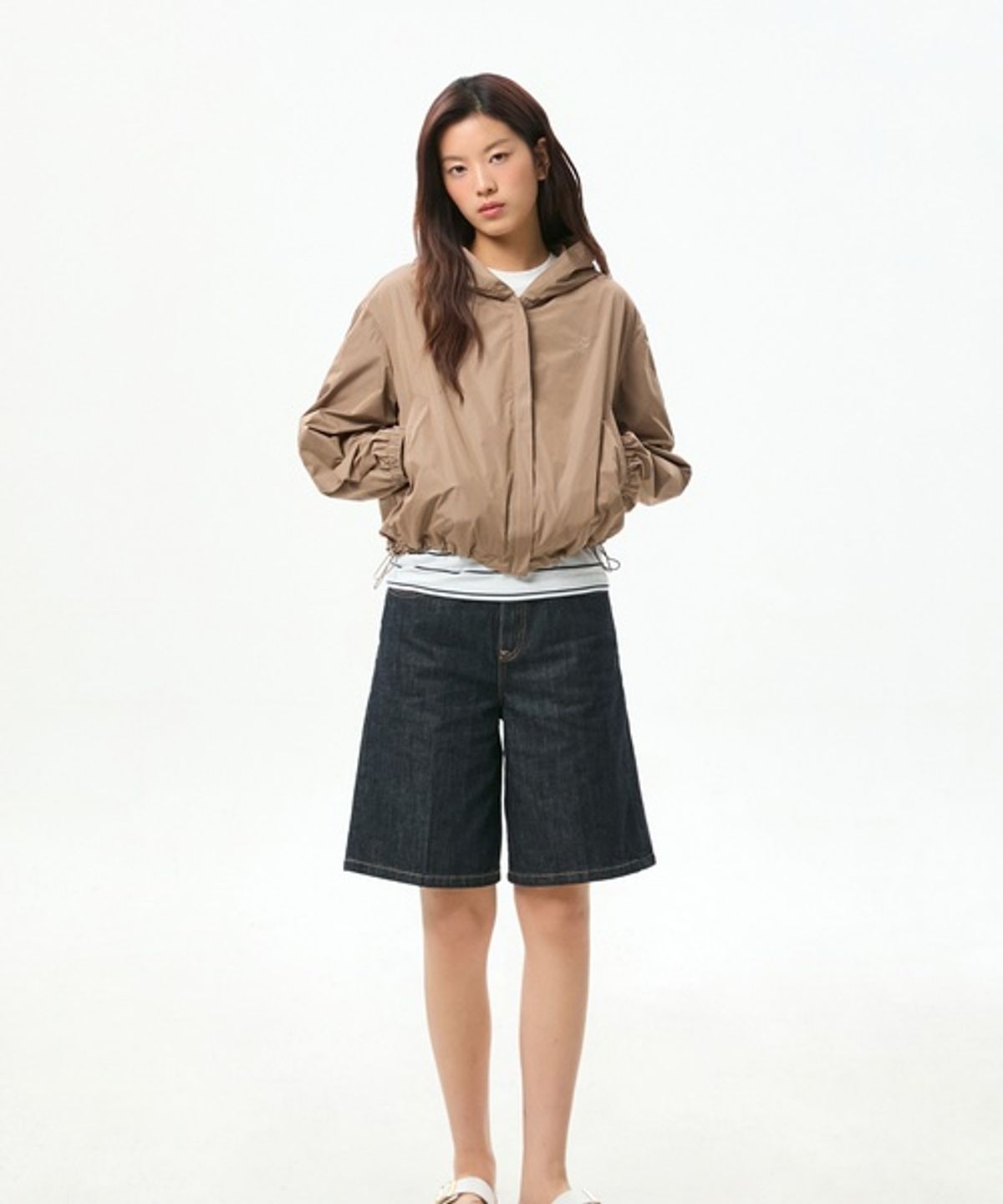 타미힐피거(TOMMY HILFIGER) 스크립트 드로우스트링 자켓