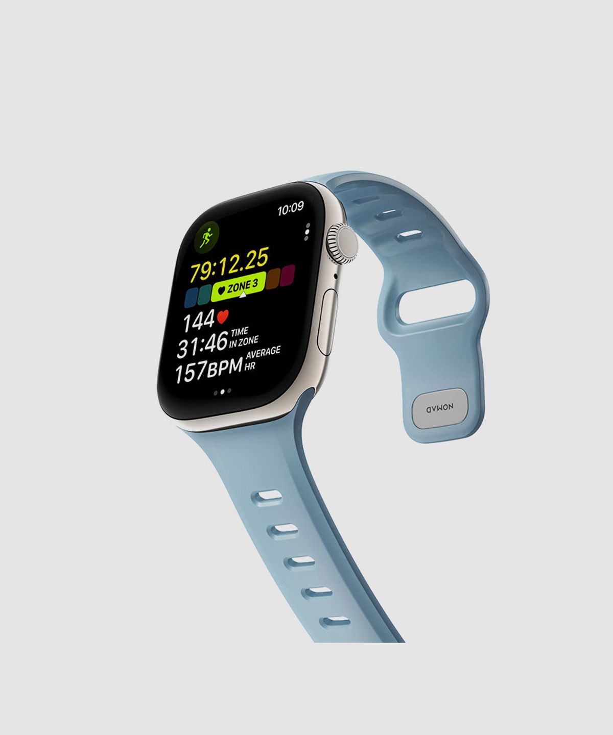 노마드(NOMAD) 애플워치 워치밴드 스포츠 템포 밴드 FKM 러버 타이달 46mm