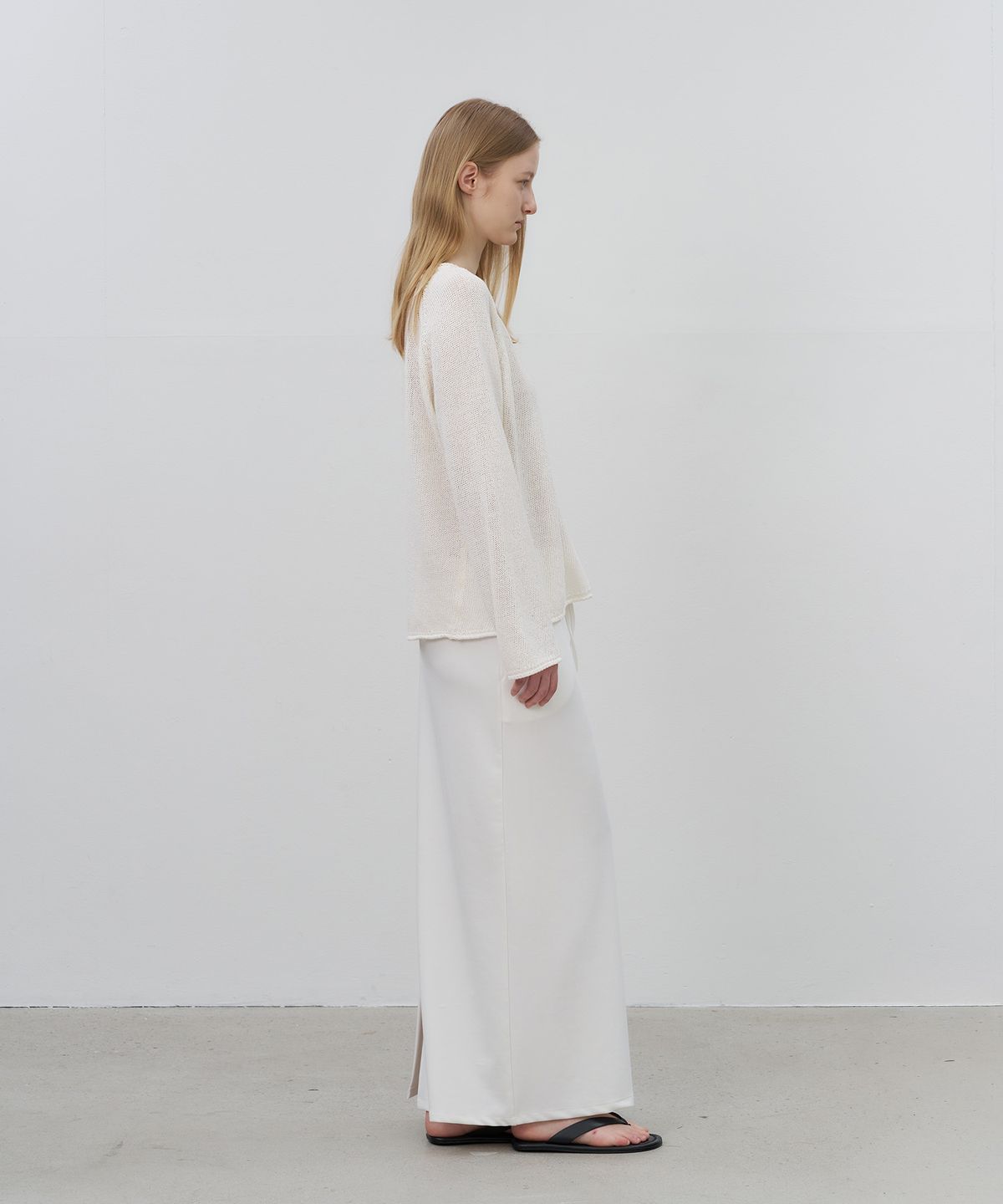로트(LOTE) Crepe String Skirt_3 Color