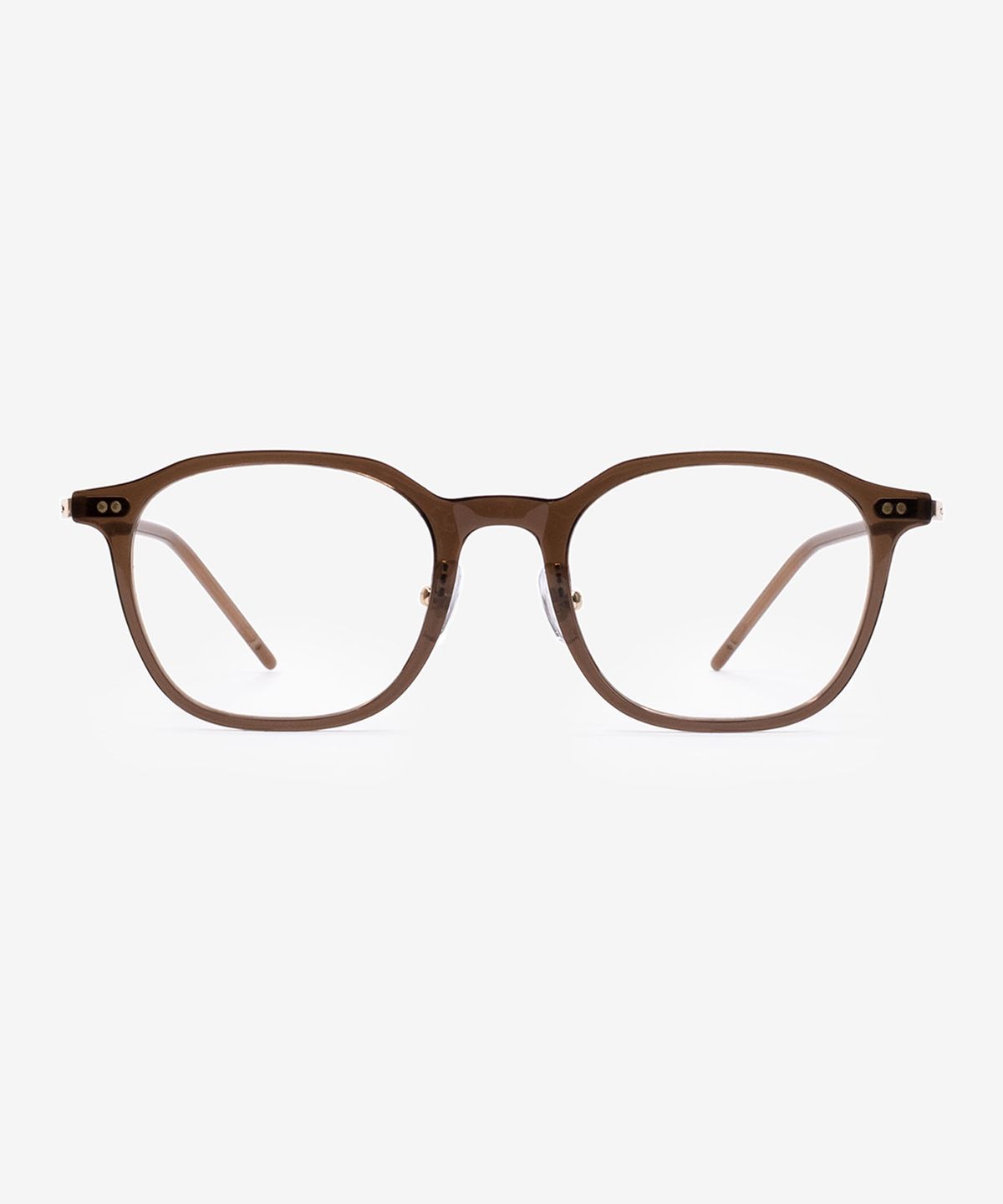 웨어웨어(WEARWHERE) MELO 01 Crystal Brown 블루라이트 차단 안경