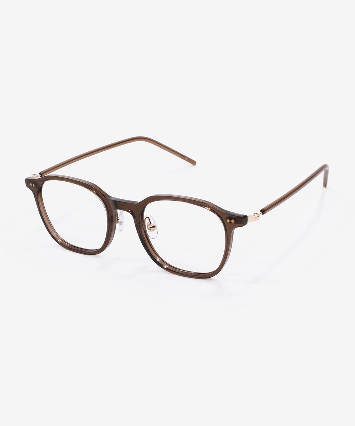 웨어웨어(WEARWHERE) MELO 01 Crystal Brown 블루라이트 차단 안경