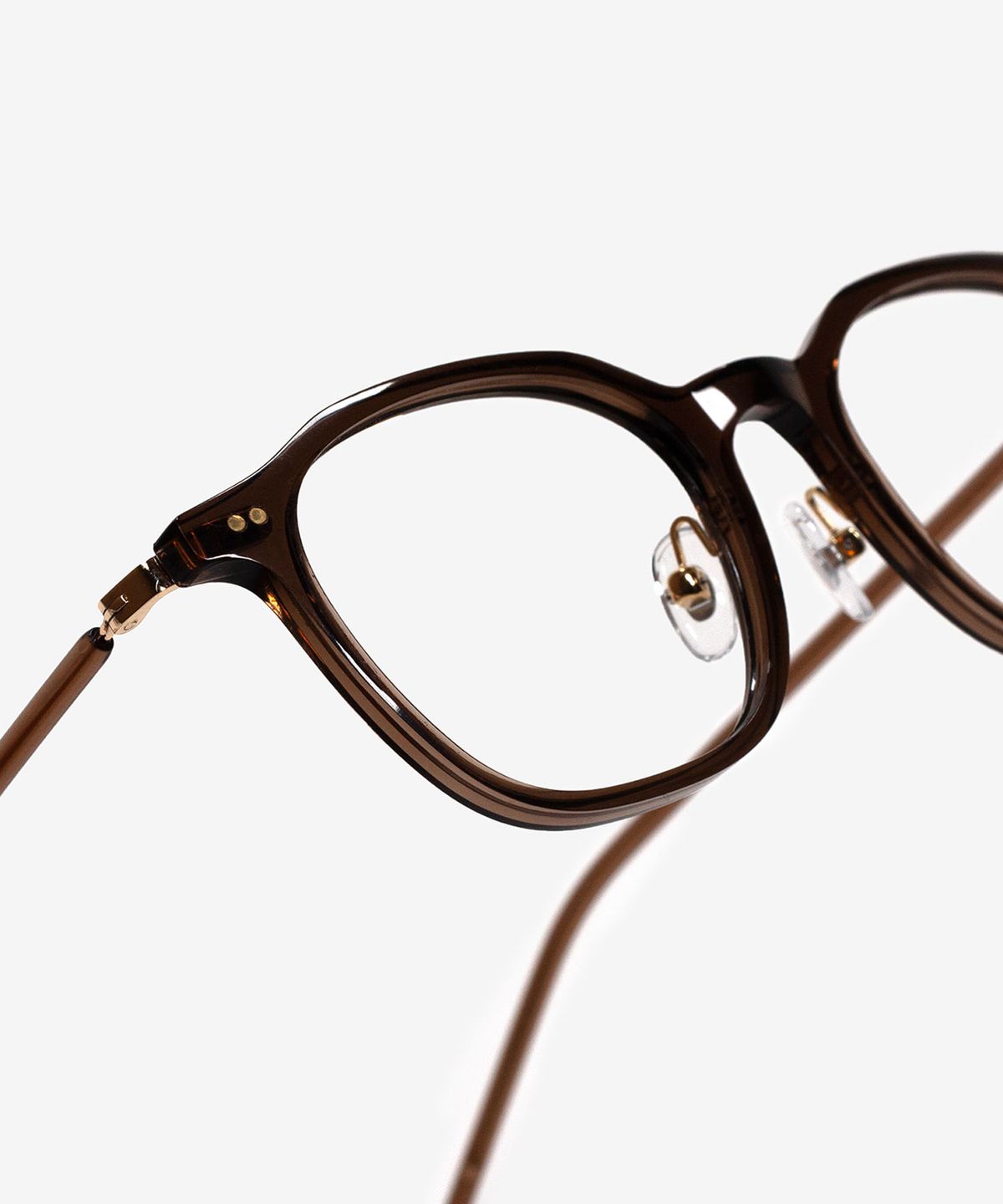 웨어웨어(WEARWHERE) MELO 01 Crystal Brown 블루라이트 차단 안경