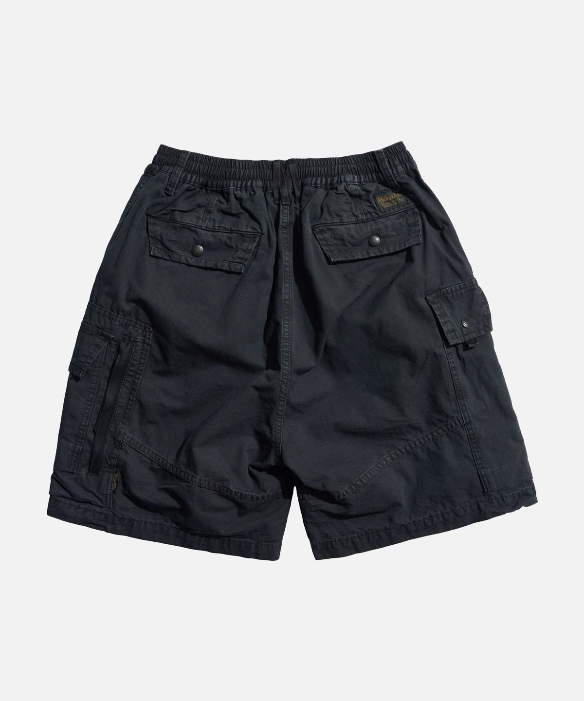 미드업데이트(MIDUPDATE) Drawstring Voluminous Cargo Shorts darkgray