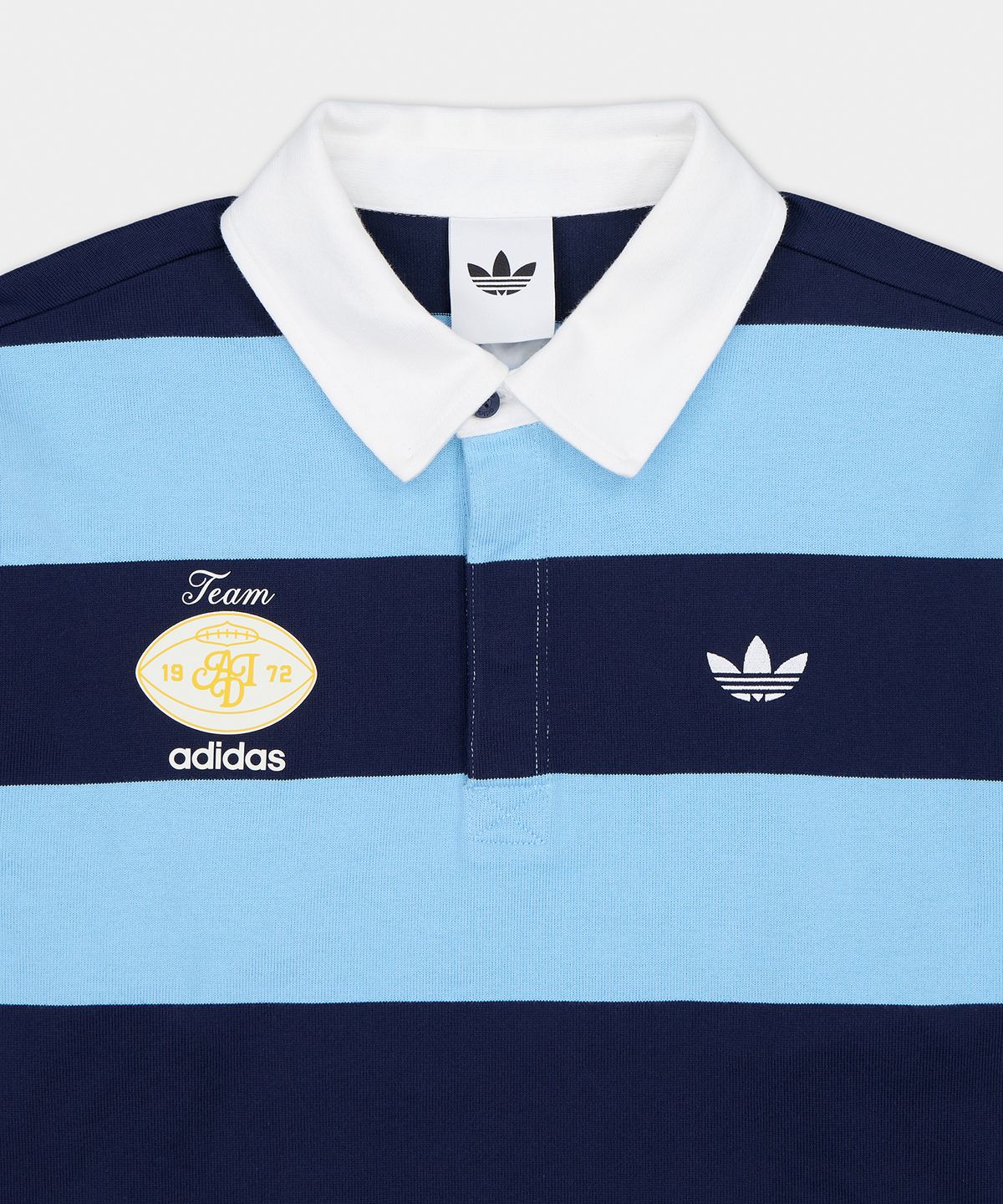 아디다스(ADIDAS) 럭비 폴로 셔츠 - 블루 / LC8211