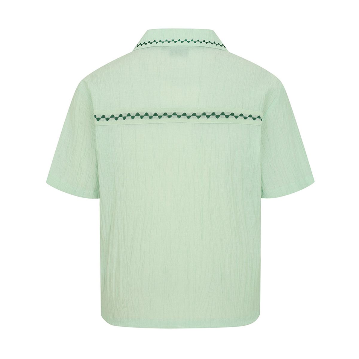 말본 골프(MALBON GOLF) 썸머 플리츠 반오픈카라 티셔츠 MINT GREEN (MAN)