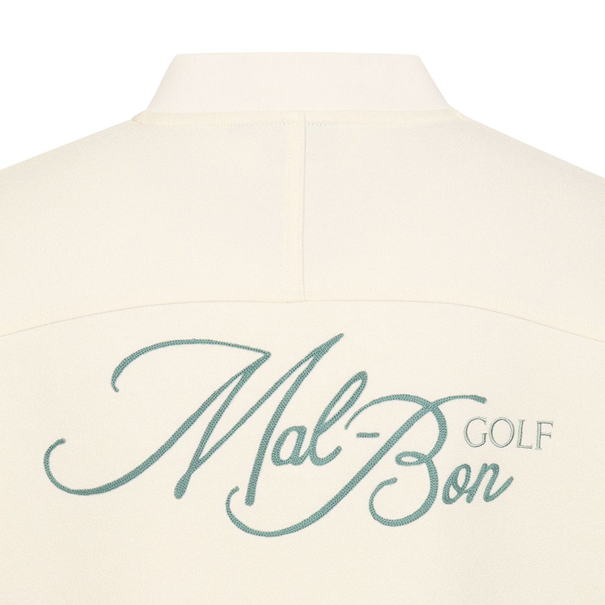 말본 골프(MALBON GOLF) 썸머 테리 세미오버핏 하프집 티셔츠 CREAM