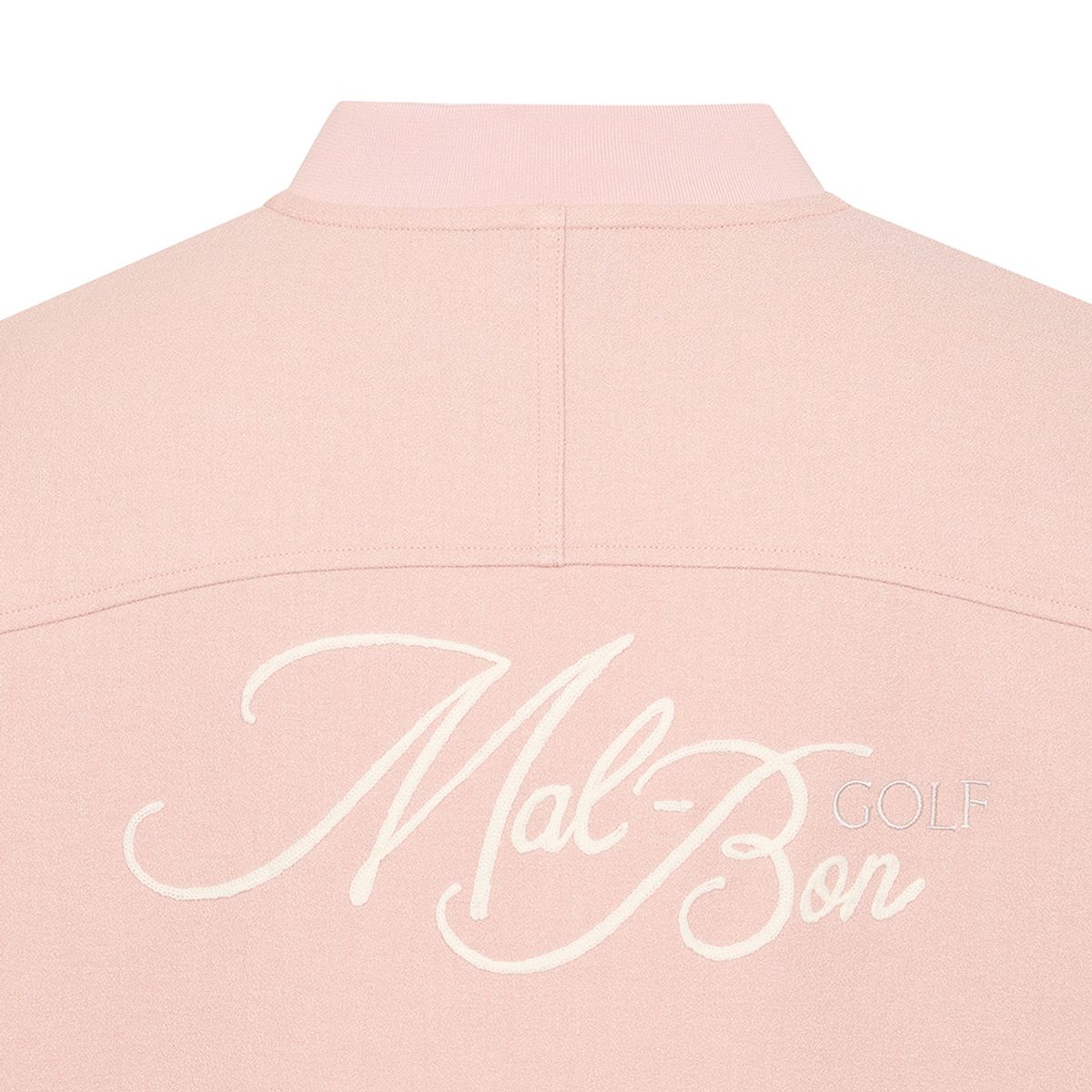 말본 골프(MALBON GOLF) 썸머 테리 세미오버핏 하프집 티셔츠 PINK