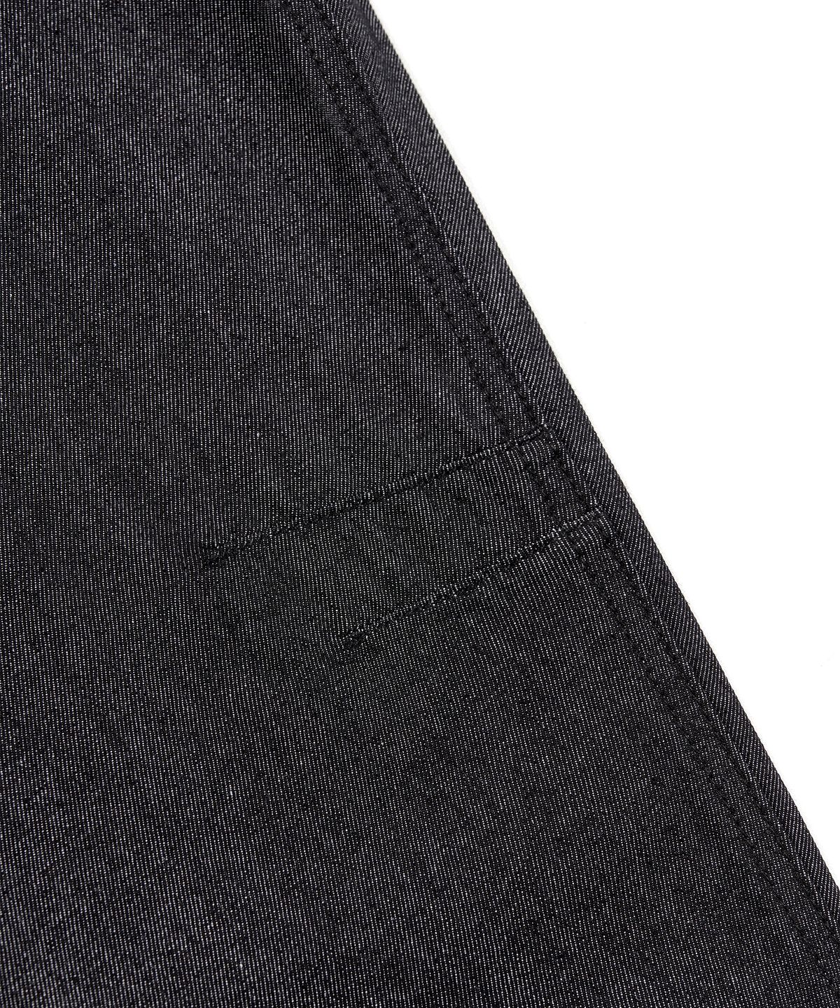 토피(TOFFEE) [여름 기획 원단] 커브드 배럴 데님 팬츠 (BLACK)