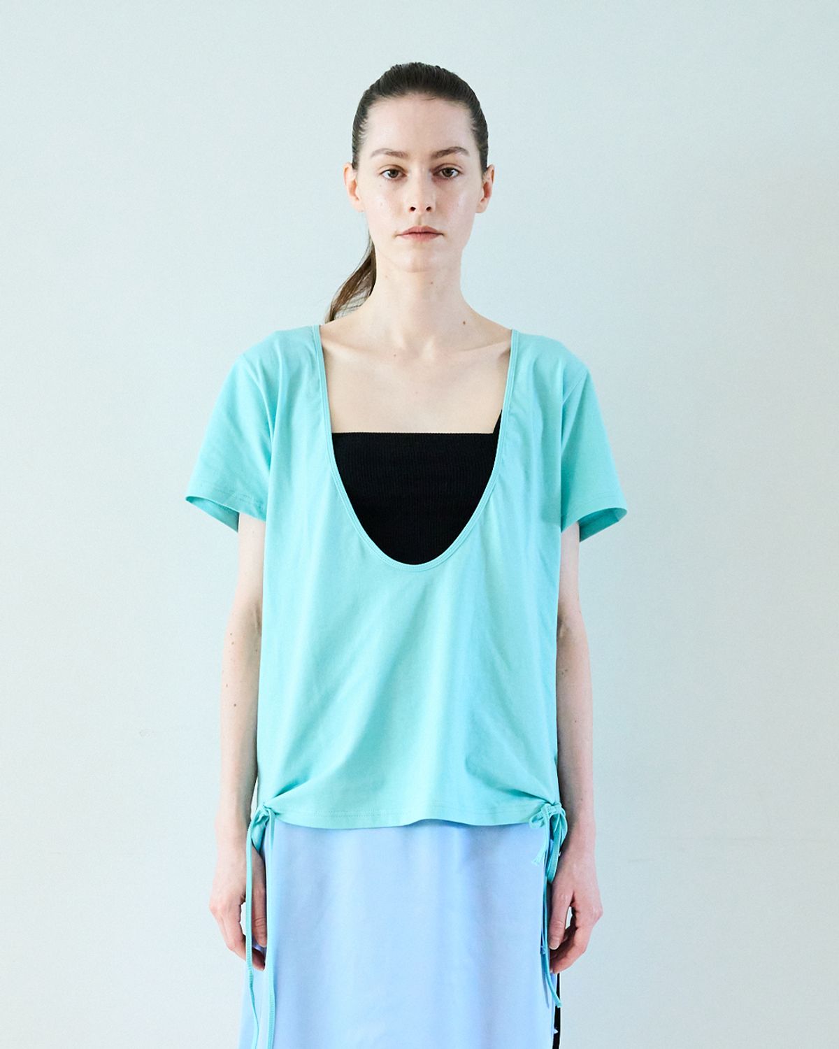 씬(SEEN) DEEP NECK STRING T-SHIRTS (Mint)