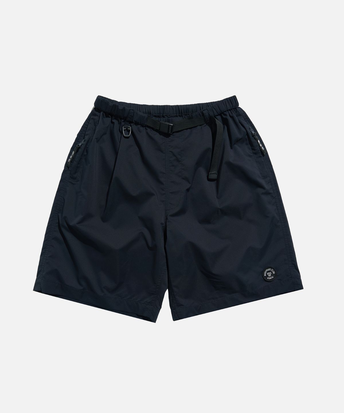 미드업데이트(MIDUPDATE) Circle Badge Technical Nylon Shorts navy