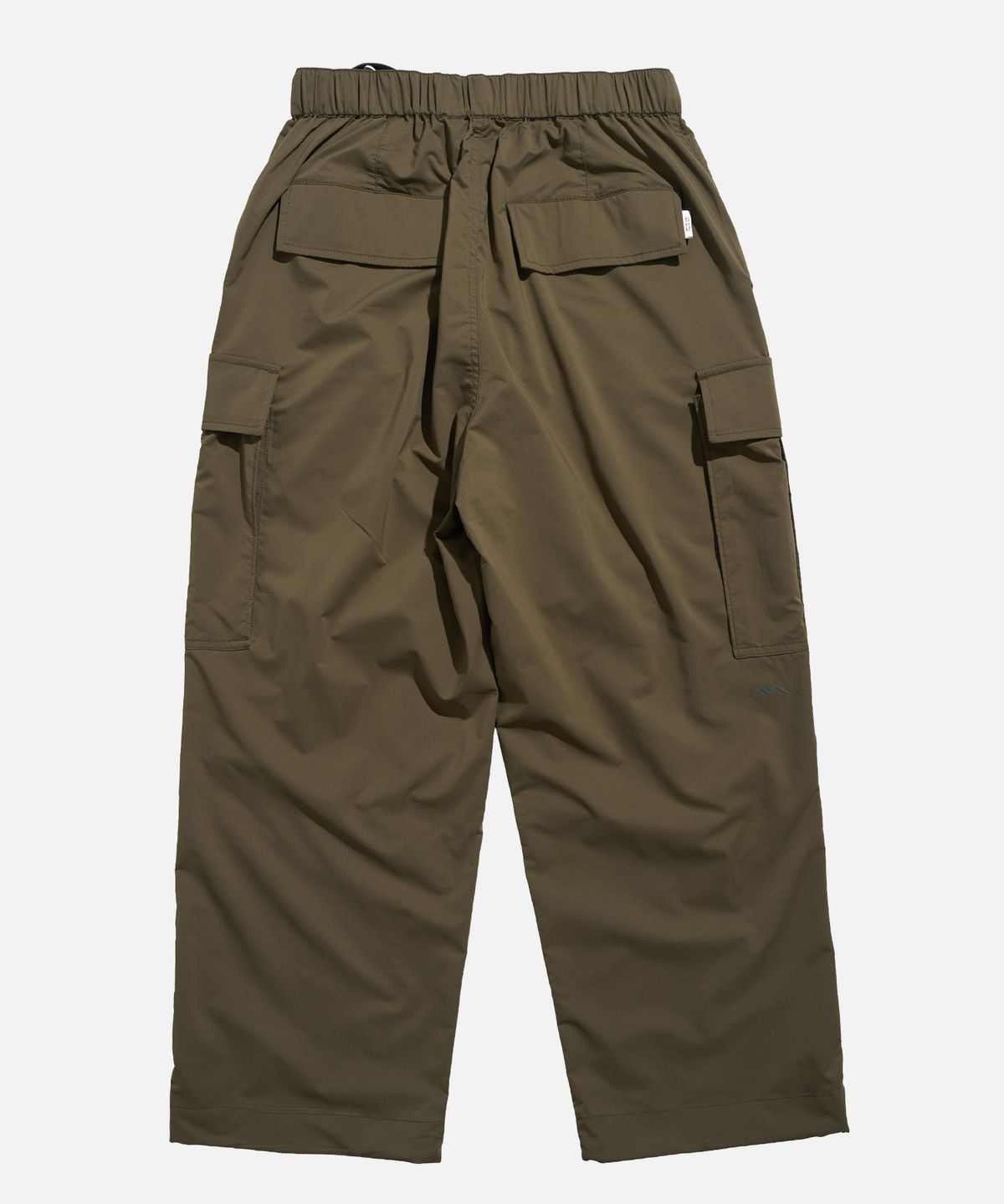 미드업데이트(MIDUPDATE) Volume Pleated Tech Cargo Pants brown
