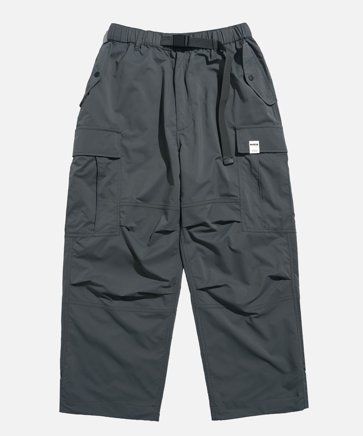미드업데이트(MIDUPDATE) Volume Pleated Tech Cargo Pants gray
