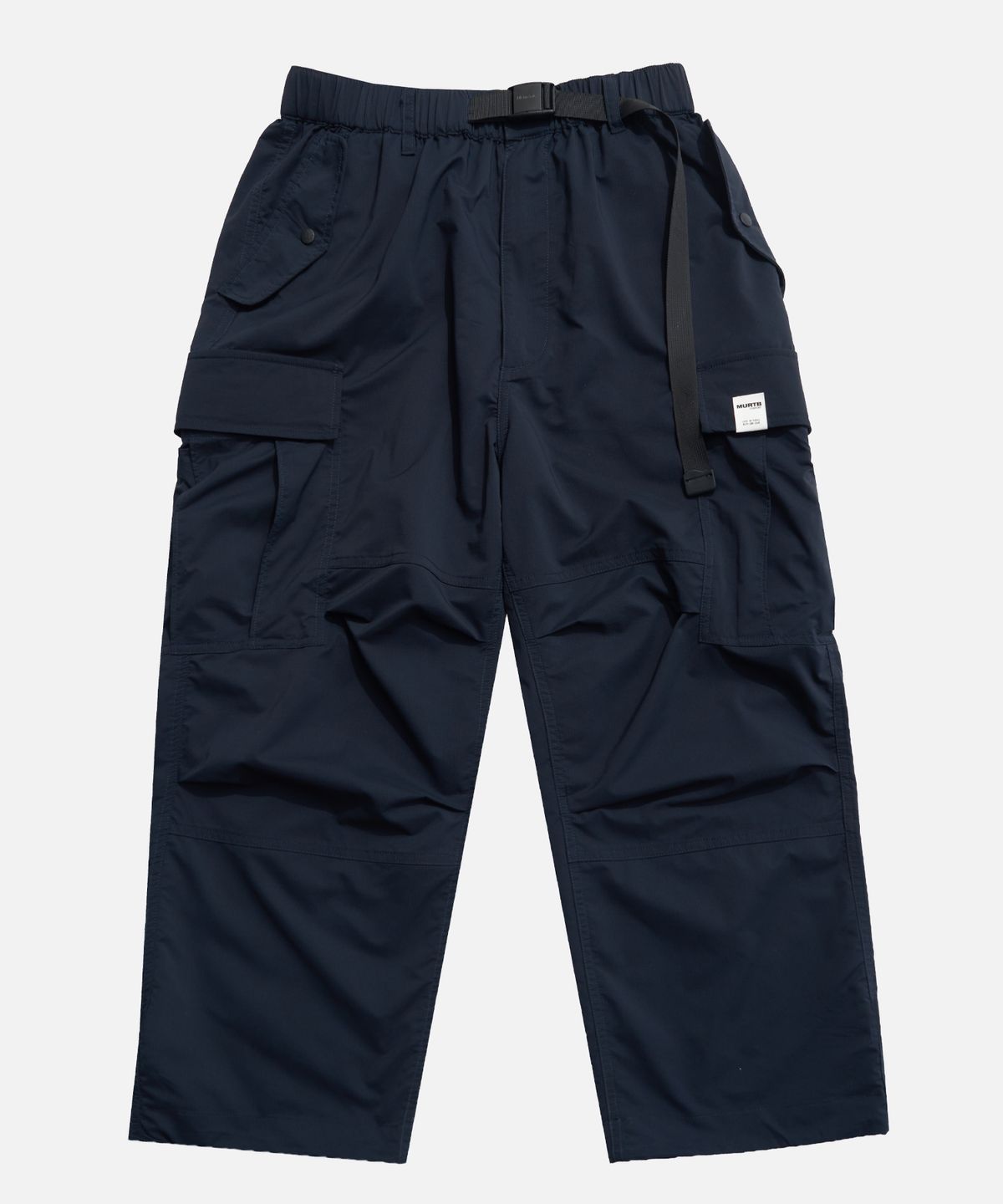 미드업데이트(MIDUPDATE) Volume Pleated Tech Cargo Pants navy