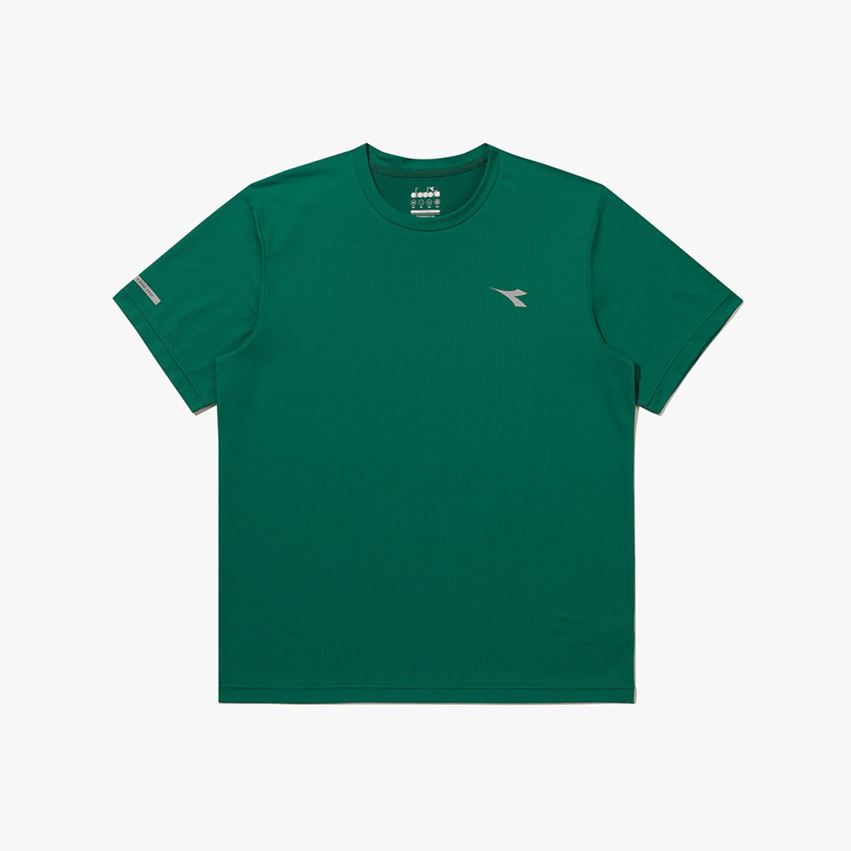 디아도라(diadora) 베이직 로고 퍼포먼스 반팔 티셔츠 GREEN