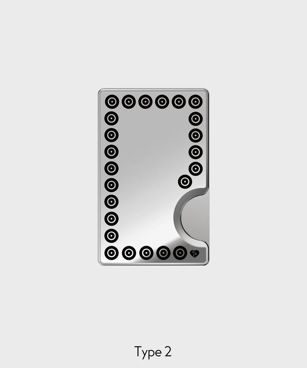 꼴라주바캉스(COLLAGEVACANCE) Dot Orbit Mirror MagSafe Card Wallet (Black, 4type) - 맥세이프 카드지갑