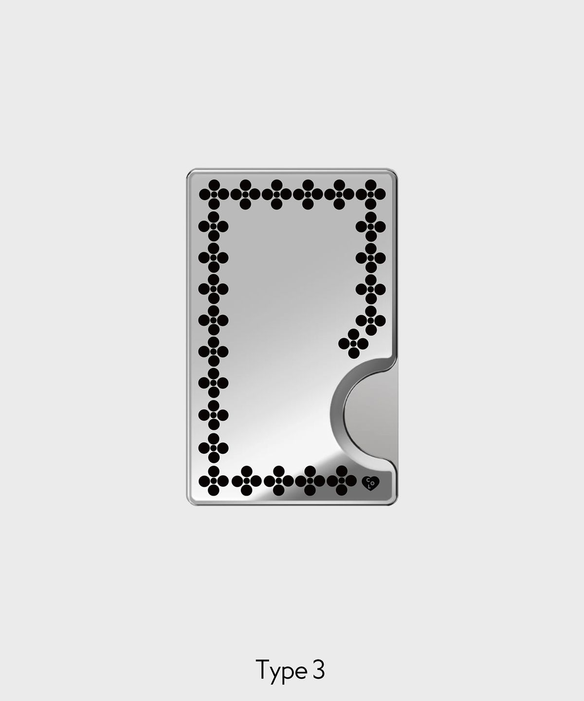 꼴라주바캉스(COLLAGEVACANCE) Dot Orbit Mirror MagSafe Card Wallet (Black, 4type) - 맥세이프 카드지갑