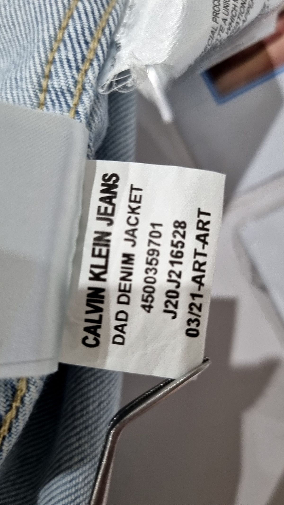 캘빈클라인 진(CALVIN KLEIN JEANS) 데님/트러커 재킷 XS