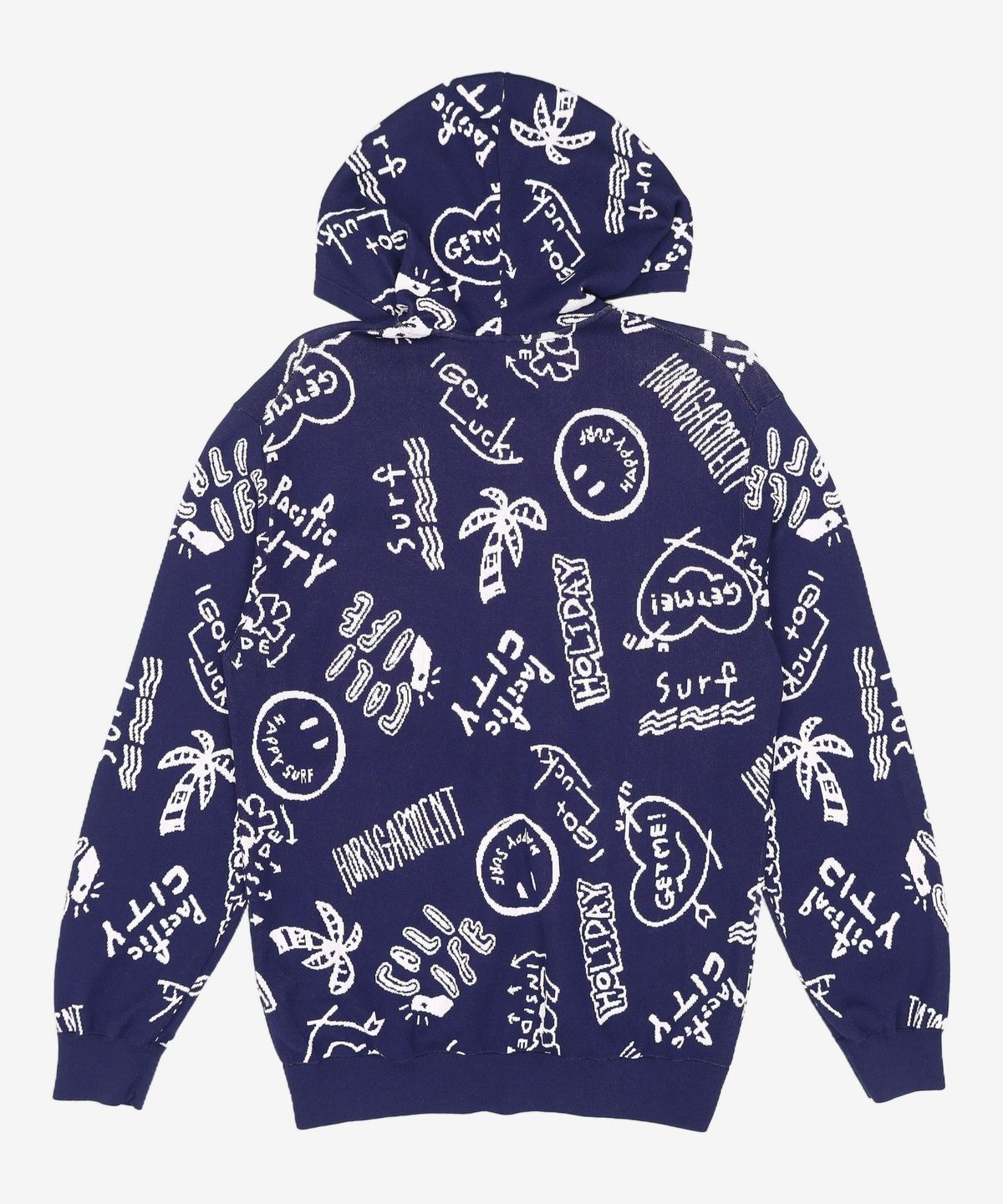혼가먼트(HORN GARMENT) M HG ARCHIVE PATTERN JQD KNIT HOOD OUTER HP2CB02M M