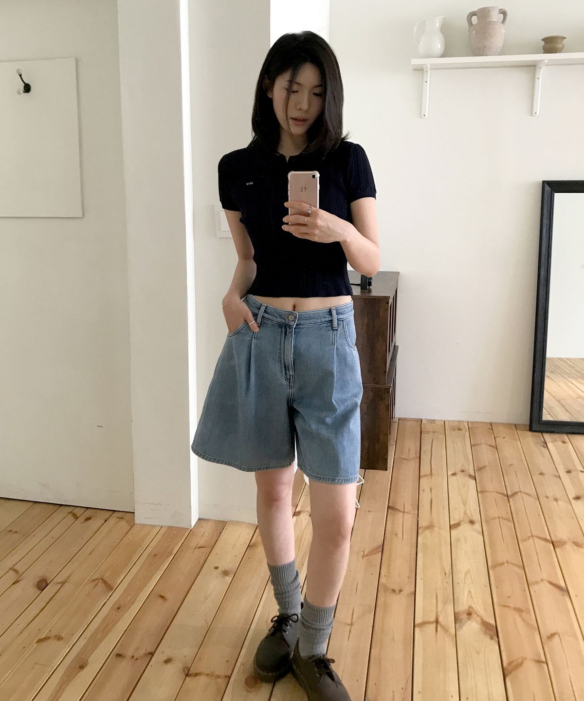 그로브(GROVE) PRIM MIDI SHORTS (2COLOR)