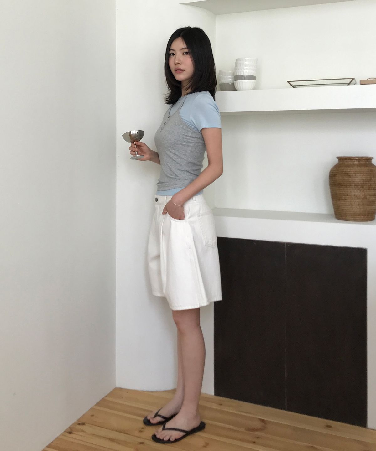 그로브(GROVE) PRIM MIDI SHORTS (2COLOR)