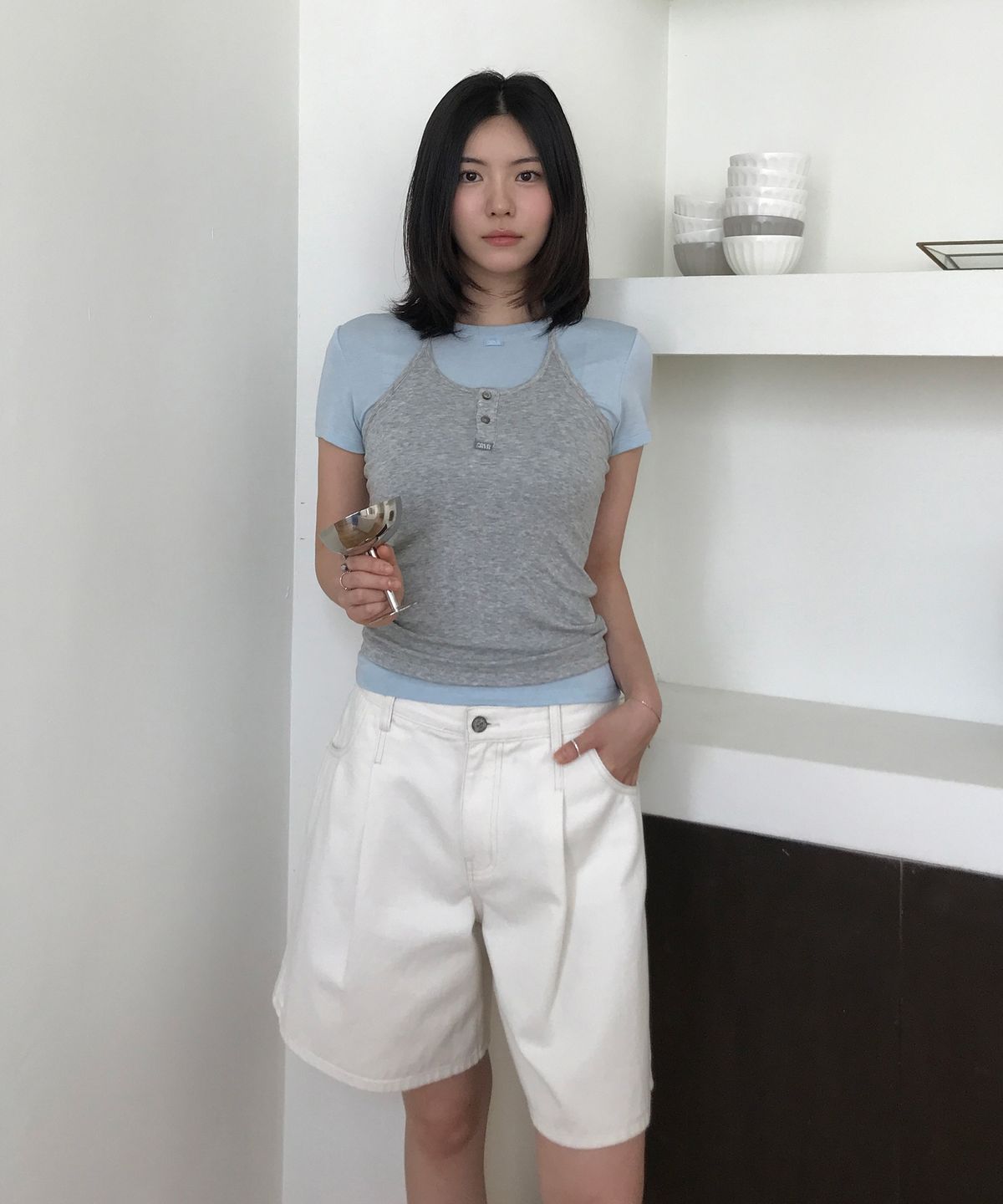 그로브(GROVE) PRIM MIDI SHORTS (2COLOR)