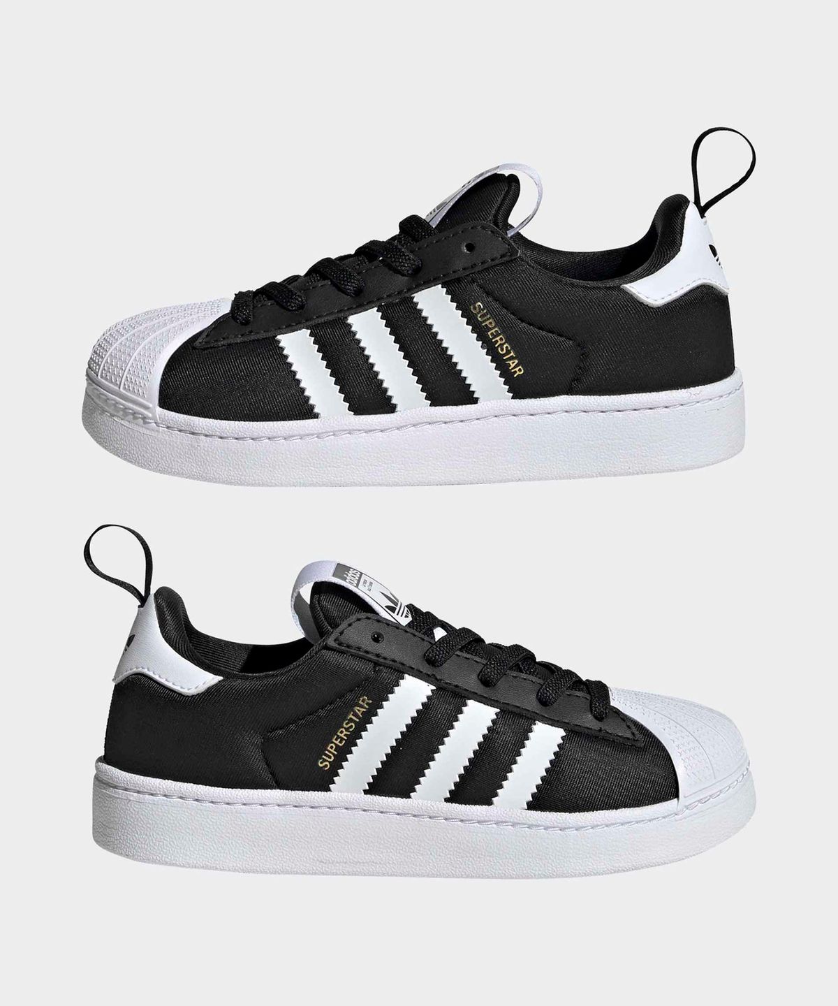 아디다스 키즈(ADIDAS KIDS) 슈퍼스타 퀵콘 키즈 - 블랙 / KK2176
