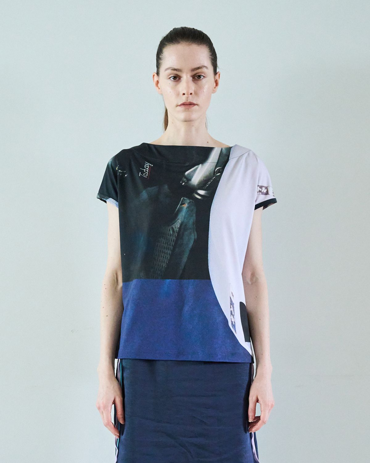 씬(SEEN) BOAT NECK BOTHSIDE T-SHIRTS (Bin)