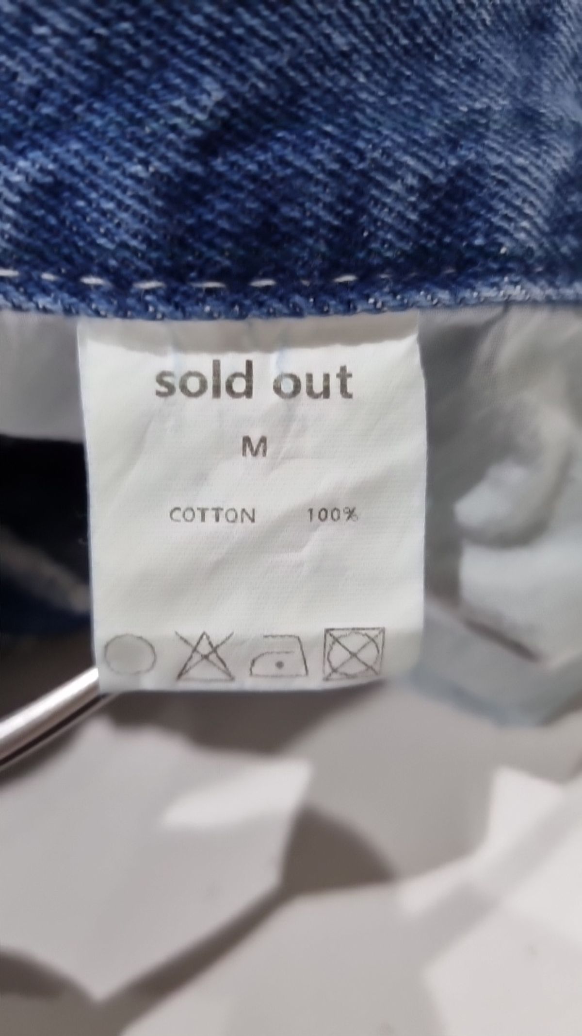 솔드아웃(SOLDOUT) 청/데님 팬츠 M