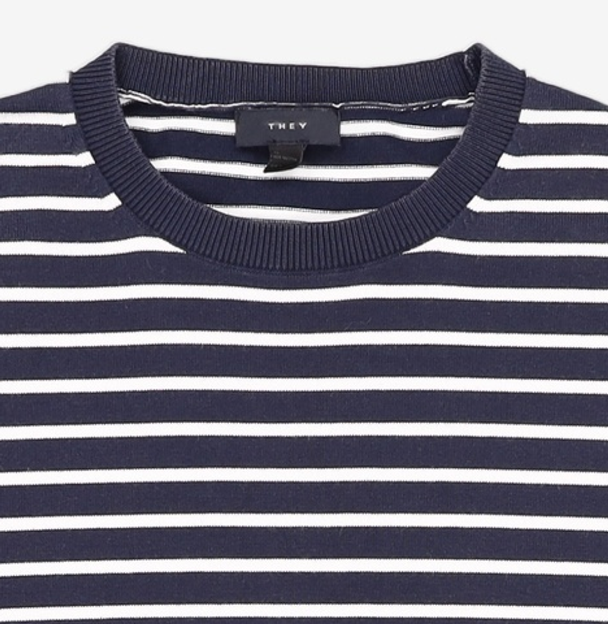 데이(THEY) [Cool Cotton100%] ONLY ONE 스트라이프 니트 (Summer. Ver) _(4 COLOR) XL